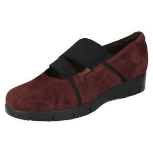 NEW DAELYN VILLA LADIES CLARKS‎ SUEDE SLIP ON FLATS